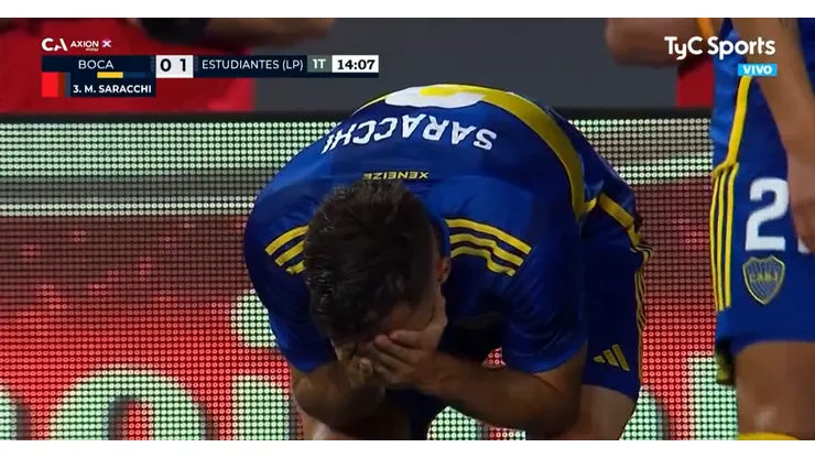 VIDEO | La patada criminal por la que Saracchi fue expulsado en Boca