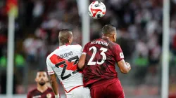 Rondón en el partido contra Perú.