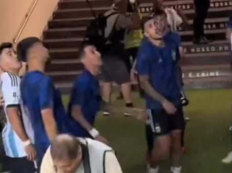 VIDEO | El escupitajo de Di María a hinchas brasileños