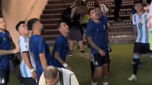 El momento de la reacción de Di María.