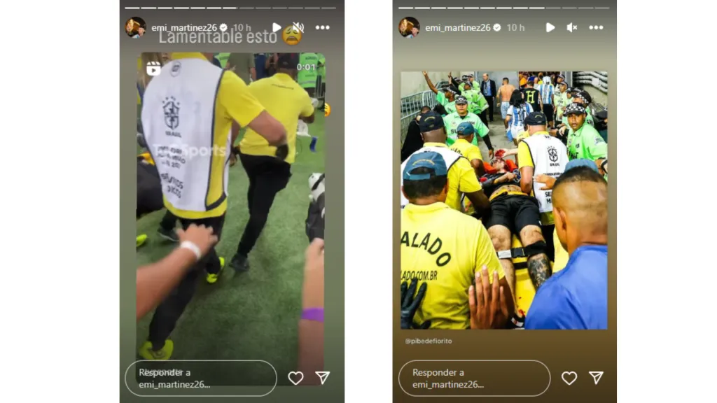 Las historias de Dibu Martínez contra la represión de la policía