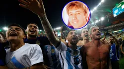 Giorgio Armas estuvo al pendiente del triunfo de Argentina ante Brasil en el Maracaná.