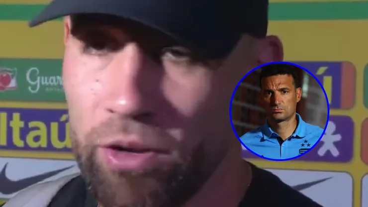 Otamendi habló con la prensa sobre los sorpresivos dichos de Scaloni.