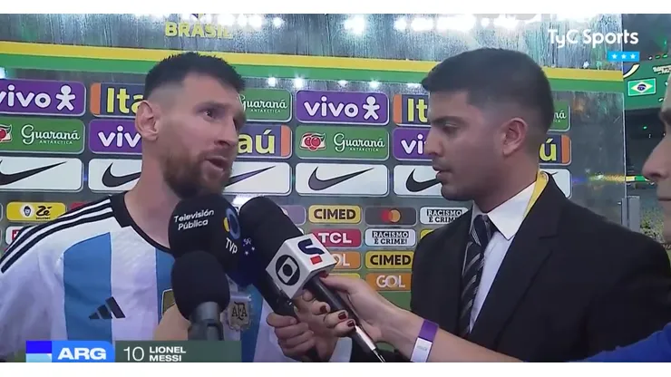 Messi no se calló y apuntó contra la policía brasileña por la represión en Brasil vs Argentina
