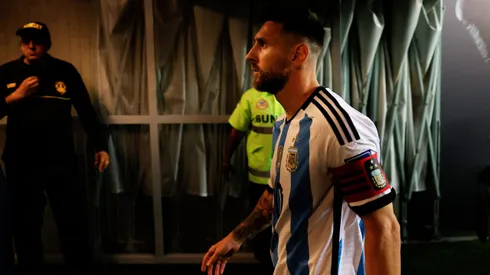 Messi, enfurecido por la represión en el Maracaná.