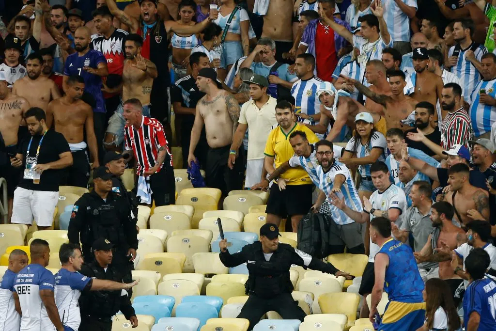 Por los incidentes en el Maracaná hubo ocho argentinos detenidos. Getty Images.