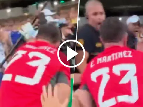 No lo podían parar: Dibu Martínez se encaró con la policía de Brasil