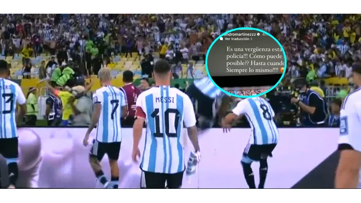 Incidentes en la previa de Brasil vs. Argentina.
