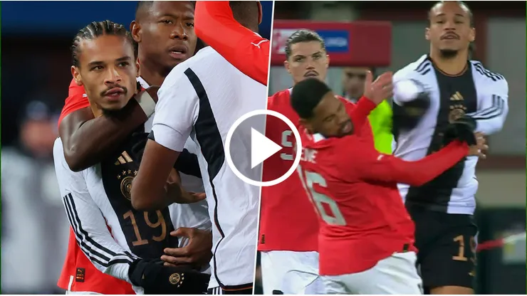 Brutal ataque de Sané a Mwene.