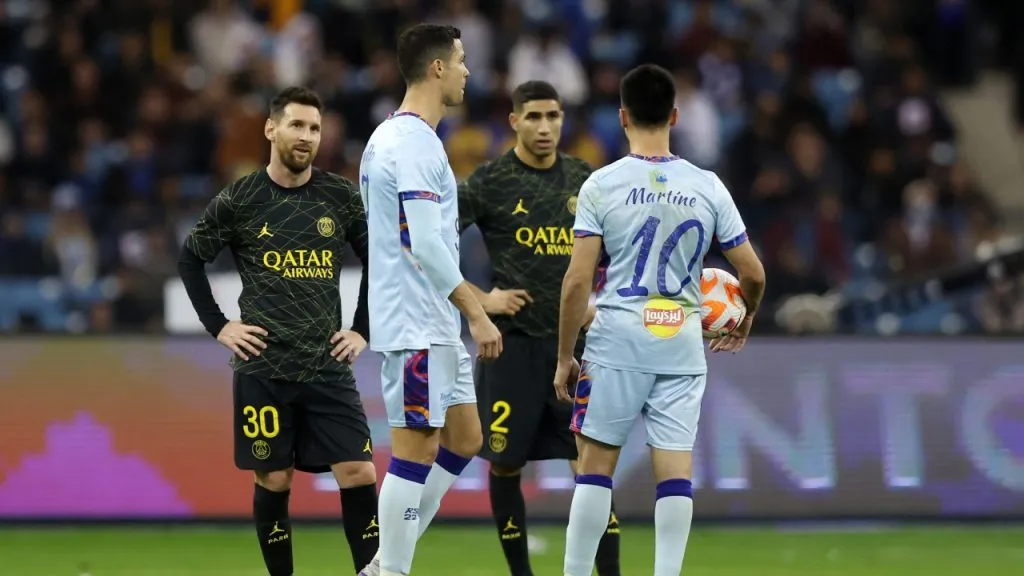 Messi ya se enfrentó a Cristiano a comienzos de 2023.