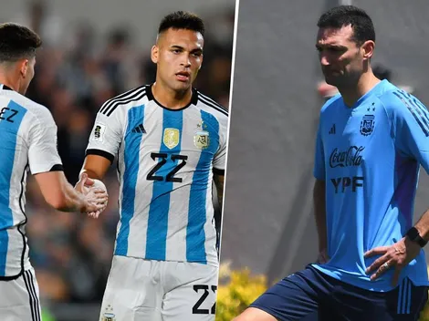 Scaloni se refirió a la falta de gol de Lautaro y de Julián