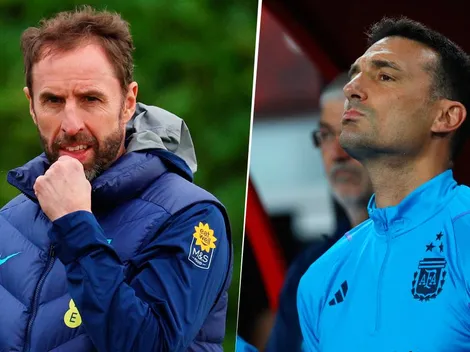 Southgate, DT de Inglaterra, quiere que su selección le apunte a Argentina