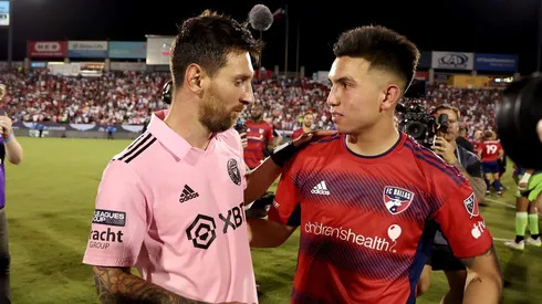 Alan Velasco dio detalles sobre su encuentro con Messi en el duelo entre Dallas e Inter Miami.