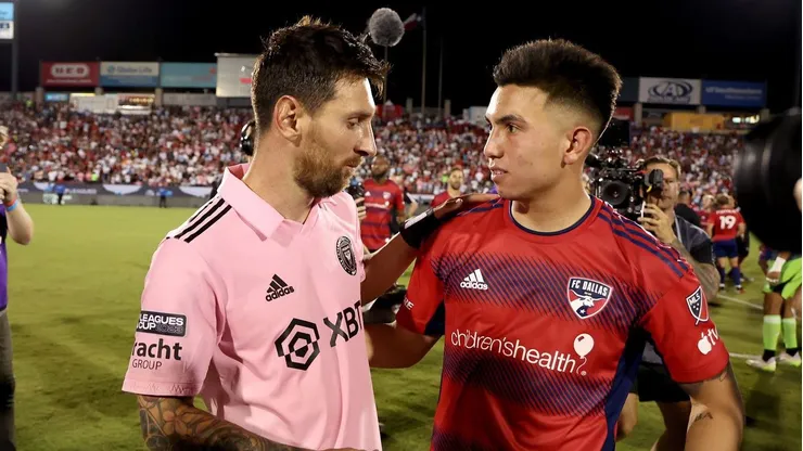 Alan Velasco dio detalles sobre su encuentro con Messi en el duelo entre Dallas e Inter Miami.