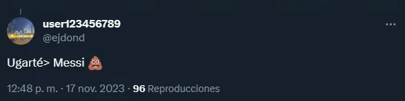 La banca a Ugarte y la crítica a Messi.