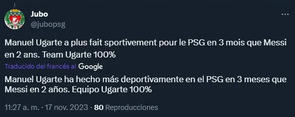 La banca a Ugarte y la crítica a Messi.