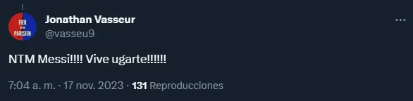 La banca a Ugarte y la crítica a Messi.