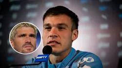 El futbolista uruguayo no se refirió al cruce con De Paul, pero sus seguidores sí.