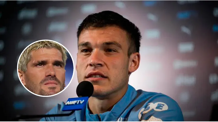 El futbolista uruguayo no se refirió al cruce con De Paul, pero sus seguidores sí.