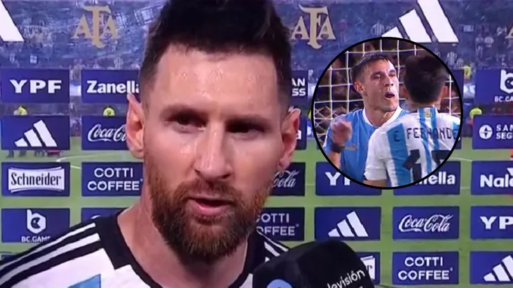 Messi habló sobre el gesto de Ugarte y disparó contra el uruguayo.