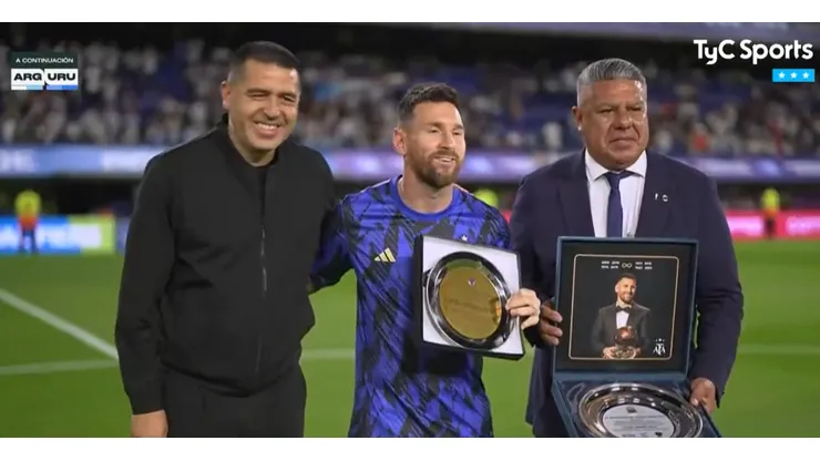 El emotivo momento en la Bombonera.
