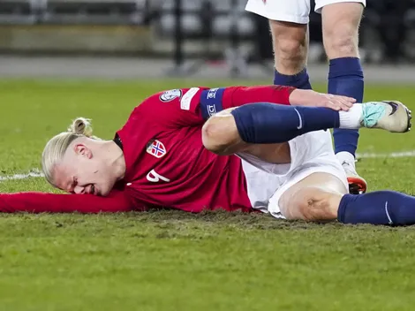 Sufre Guardiola: Haaland se lesionó en un amistoso ante Islas Feroe