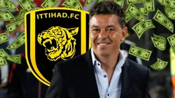 Marcelo Gallardo, al aceptar la propuesta del Al Ittihad, se convirtió en el tercer entrenador mejor pago del mundo. Getty Images.