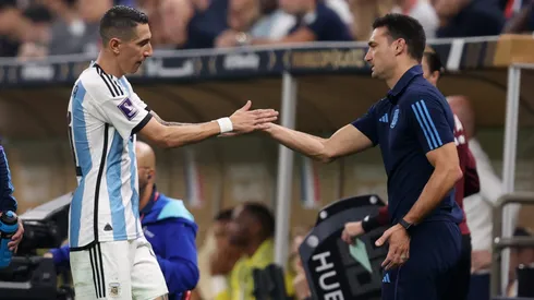 Lionel Scaloni dijo que disfrutarán de tener a Ángel Di María el tiempo que le quede en la Selección Argentina. Getty Images.