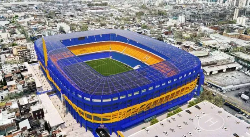 Así quedaría la Bombonera con el Proyecto Esloveno Plus, hoy la única propuesta que quedó en Boca para la reforma.