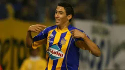 Un joven Di María con la camiseta de Rosario Central. (Prensa Rosario Central)