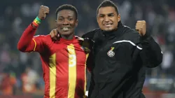 Asamoah Gyan y Kevin-Prince Boateng, figuras de Ghana en el Mundial de Sudáfrica 2010.