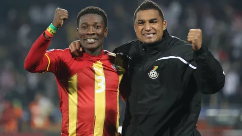 Asamoah Gyan y Kevin-Prince Boateng, figuras de Ghana en el Mundial de Sudáfrica 2010.