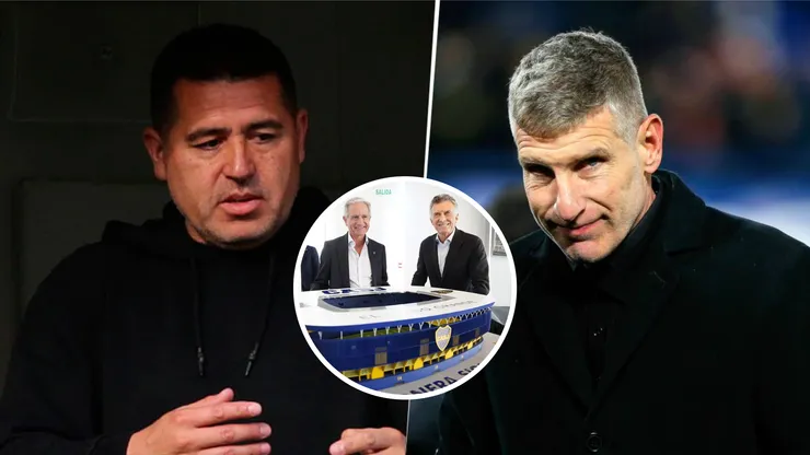 Martín Palermo le deseó éxitos a Mauricio Macri para las elecciones en Boca en las que enfrentará a Juan Román Riquelme. Getty Images.