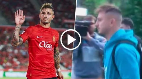 Pablo Maffeo no habló con la prensa en su llegada a la Argentina. Getty Images