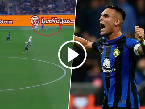 VIDEO | Lo festeja Lautaro: golazo de mitad de cancha para Inter puntero