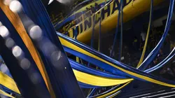 La hinchada de Boca durante el partido contra Newell's.