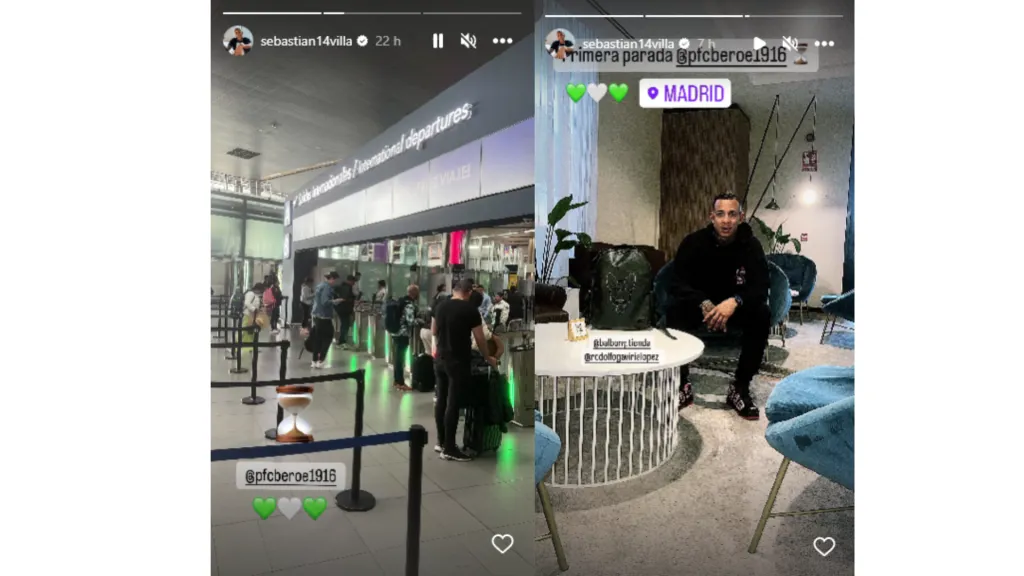 Los posteos de Villa en Instagram