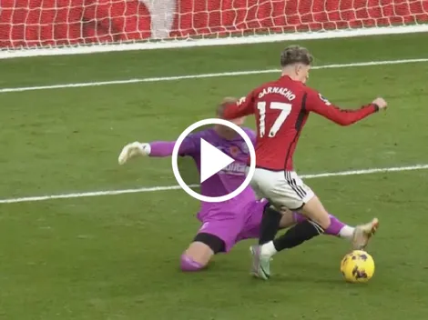 La jugada viral de Garnacho tras quedarse fuera de la Selección