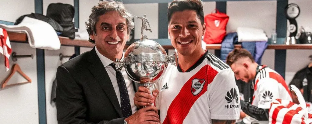 Los Enzos y la Copa: Francescoli y Pérez.