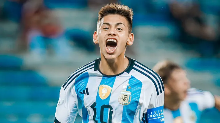 Claudio Echeverri, figura de Argentina en el Mundial Sub 17