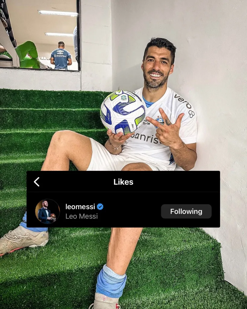 Messi bancó a Suárez, su futuro compañero en Inter Miami. (Foto: @luissuarez9)