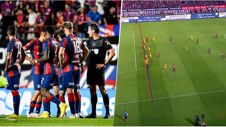 Baliño trazó líneas y anuló el gol de Barrios.