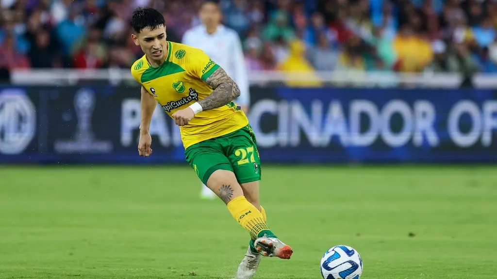 Santiago Solari, el futbolista de Defensa y Justicia, en el radar de River. (Getty Images)