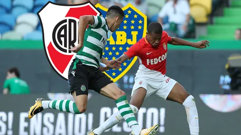 Rodrigo Battaglia marcando a Mbappé: lo quieren Boca y River