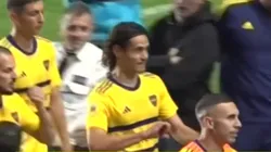 No se vio: el gesto de Cavani a los hinchas de San Lorenzo tras el empate de Boca