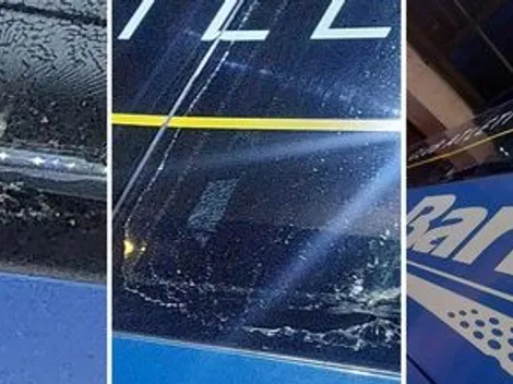 Atacaron al micro de Boca en la salida del Nuevo Gasómetro