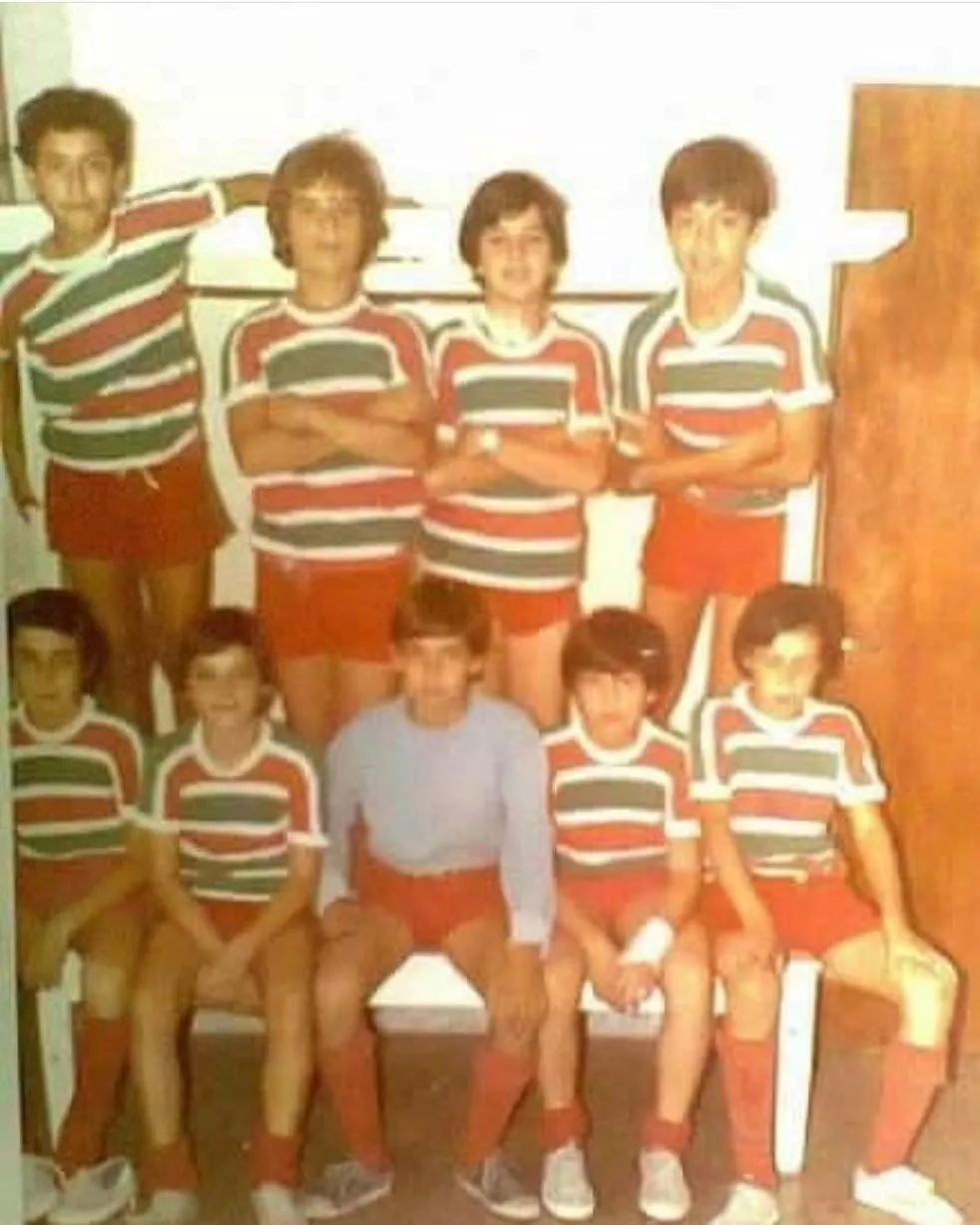 Con la ropa de Club Parque.