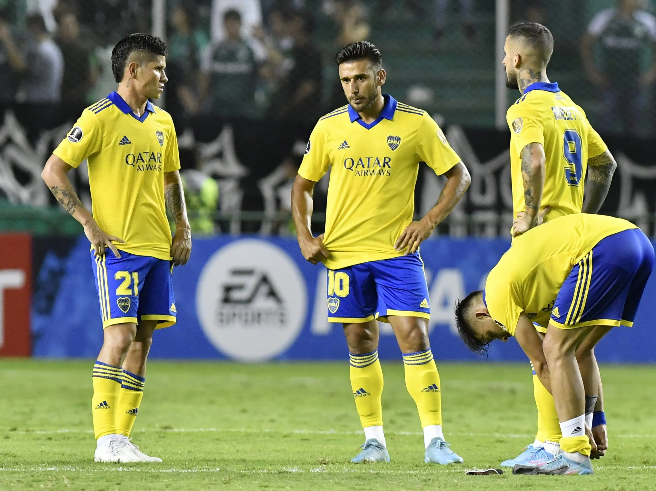 Boca cayó ante Deportivo Cali por 2-0 en su debut en la Copa Libertadores 2022. (Getty)