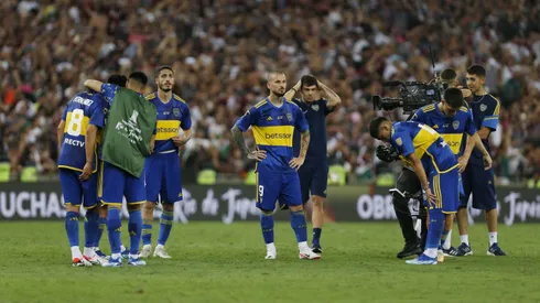 Los jugadores de Boca tras la final de la Libertadores