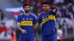Carlos Zambrano, junto a Nicolás Orsini, ambos ex Boca.